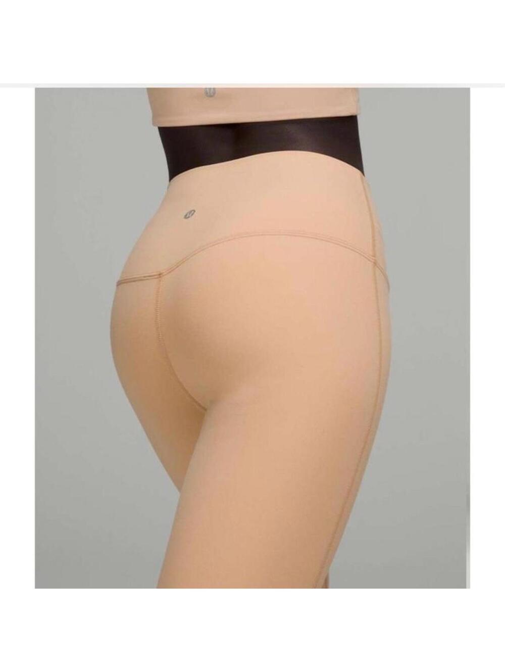 Lululemon Double Lined Align High-Rise Pant 28" Leggings Tan size 12 LW5CT1S - Picture 11 of 11